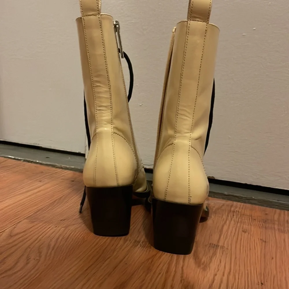 CHLOE RYLEE MEDIUM LEATHER ANKLE BOOTS - Picture 4 of 8